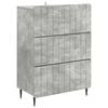vidaXL Armoire &agrave; tiroirs Gris b&eacute;ton 66 x 34,5 x 92 cm