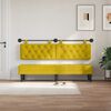 vidaXL T&ecirc;te de lit suspendue Jaune 170 x 55 x 7 cm Velours