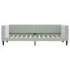 vidaXL Lit de jour avec matelas gris clair 90x200 cm velours