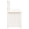 vidaXL Banc Blanc 110x41x76,5 cm Bois de pin massif