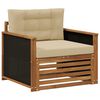 vidaXL Sofa de milieu ext&eacute;rieur Naturel