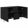 vidaXL Buffet Ch&ecirc;ne noir 100 x 36 x 60 cm Bois d'ing&eacute;nierie