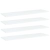 vidaXL Panneaux de biblioth&egrave;que 4 pcs Blanc 100x30x1,5 cm Agglom&eacute;r&eacute;