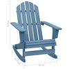 vidaXL Chaise à bascule de jardin Adirondack bois de sapin massif bleu