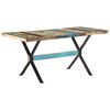 vidaXL Table de salle &agrave; manger 160x80x76cm Bois de r&eacute;cup&eacute;ration massif