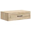 vidaXL Table d'appoint murale Ch&ecirc;ne Sonoma 59 x 34,5 x 17 cm