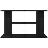vidaXL Support d'aquarium Ch&ecirc;ne noir 100x40x60 cm Bois d'ing&eacute;nierie