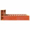 vidaXL Cadre de lit sans matelas cire marron 160x200cm bois pin massif