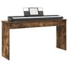 vidaXL Stand de clavier Ch&ecirc;ne fum&eacute; 130 x 32 x 64 cm Bois d'ing&eacute;nierie