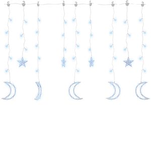vidaXL Guirlande lumineuse &eacute;toile et lune avec t&eacute;l&eacute;commande 138 LED