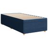 vidaXL Cadre de lit sans matelas bleu 100x200 cm tissu