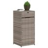 vidaXL Armoire de rangement de jardin gris 55x55x111 cm r&eacute;sine tress&eacute;e