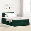 vidaXL Cadre de lit ottoman avec matelas vert fonc&eacute; 120x200 cm velours