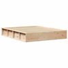 vidaXL Cadre de lit Marron 150 x 200 cm Bois de pin massif