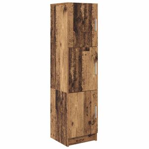 vidaXL Haut Armoire Bois ancien 31.5 x 32 x 122.5 cm