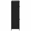 vidaXL Haut Armoire Ch&ecirc;ne noir 62 x 32 x 106,5 cm Bois d'ing&eacute;nierie