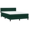 vidaXL Sommier &agrave; lattes de lit et matelas vert fonc&eacute; 160x210cm velours