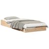 vidaXL Cadre de lit Marron 90 x 220 cm Pin massif