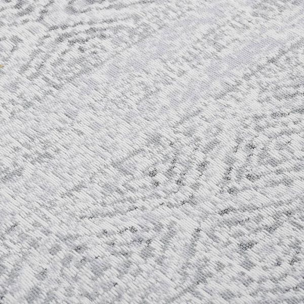 vidaXL Tapis Gris clair 80x300 cm Coton