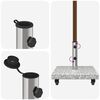 vidaXL Pied de parasol Gris 45 x 45 x 45 cm Granite