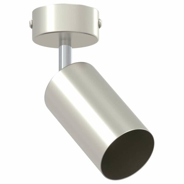 vidaXL Spot de plafond Nickel brossé 6 x 6 x 16.5 cm Acier