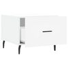vidaXL Table basse blanc 50x50x40 cm bois d'ingénierie