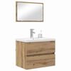 vidaXL Ensemble de mobilier de salle de bain 3 pcs Ch&ecirc;ne artisanal