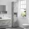vidaXL Ensemble d'armoire de salle de bain TULUM Gris b&eacute;ton