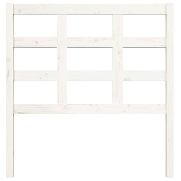 vidaXL Tête de lit Blanc 95,5x4x100 cm Bois massif de pin