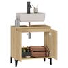 vidaXL Meuble d'&eacute;vier ch&ecirc;ne sonoma 58x33x60 cm bois d'ing&eacute;nierie