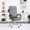 vidaXL Fauteuil de massage inclinable de bureau Gris clair Tissu