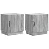 vidaXL Table de chevet 2 pcs Sonoma gris 43 x 34,5 x 47 cm