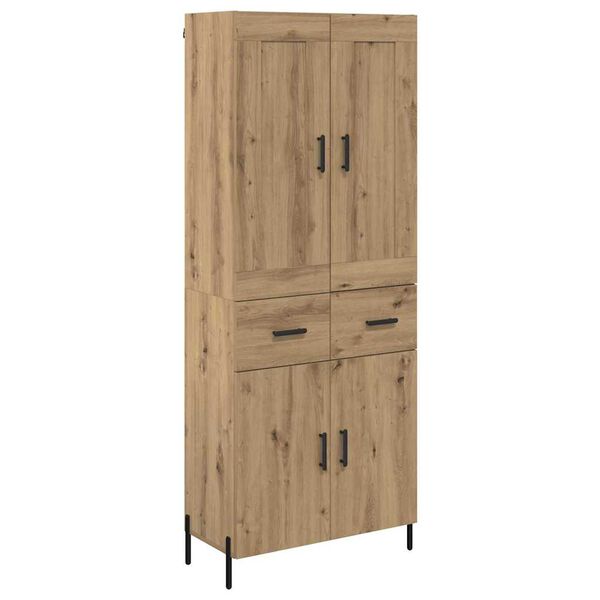 vidaXL Haut Armoire 2 pcs Ch&ecirc;ne artisanal Bois d'ing&eacute;nierie