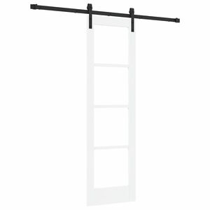 vidaXL Porte coulissante ORKDAL Blanc et Noir 61 x 198,5 cm
