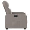 vidaXL Fauteuil inclinable &eacute;lectrique Taupe Tissu