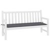 vidaXL Coussin de banc de jardin anthracite 200x50x4 cm tissu oxford
