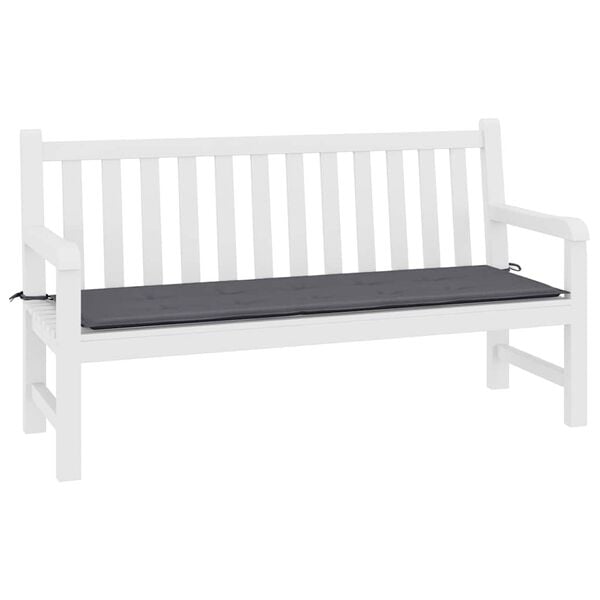 vidaXL Coussin de banc de jardin anthracite 200x50x4 cm tissu oxford