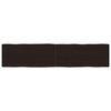 vidaXL Dessus de table bois massif trait&eacute; bordure assortie