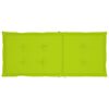 vidaXL Chaises de jardin lot de 2 avec coussins vert vif Bois de teck