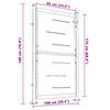 vidaXL Portail de jardin 100 x 175 cm en acier inoxydable
