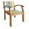 vidaXL Fauteuil Bois de bateau massif de r&eacute;cup&eacute;ration