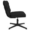 vidaXL Chaise pivotante de bureau Noir Tissu