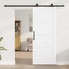 vidaXL Porte coulissante ORKDAL Blanc 83 x 202 cm Pin massif