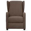 vidaXL Fauteuil de massage Taupe Tissu