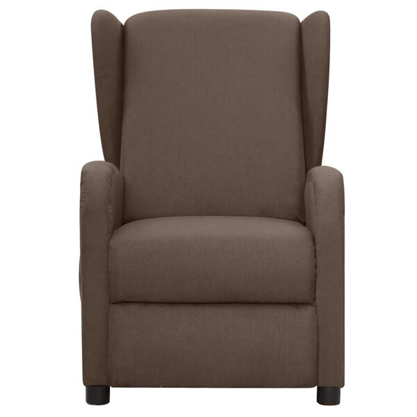 vidaXL Fauteuil de massage Taupe Tissu