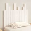 vidaXL Tête de lit murale Blanc 82,5x3x80 cm Bois massif de pin