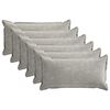 vidaXL Housse de coussin 6 pcs HOUTEN Gris clair 40 x 70 cm