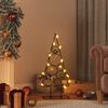 vidaXL Arbre de No&euml;l en m&eacute;tal pour d&eacute;coration noir 60 cm