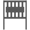 vidaXL T&ecirc;te de lit Gris 80,5x4x100 cm Bois massif de pin