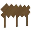 vidaXL T&ecirc;te de lit Marron miel 122,5x3x80,5 cm Bois massif de pin